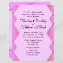 Pink Weave Wedding Invitation