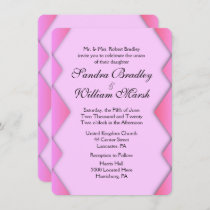 Pink Weave Wedding Wedding Invitation