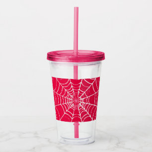 Pink Web Acrylic Tumbler