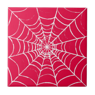 Pink Web Ceramic Tile