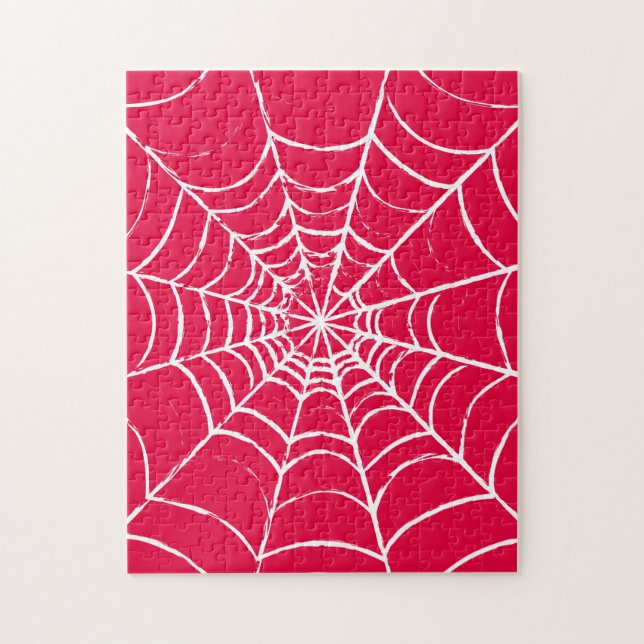 Pink Web Jigsaw Puzzle (Vertical)
