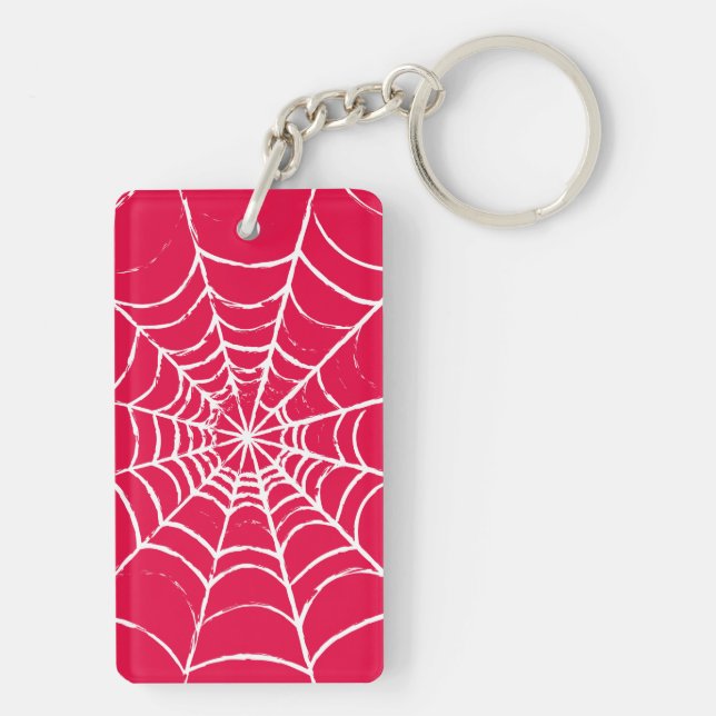 Pink Web Keychain (Back)