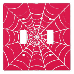 Pink Web Light Switch Cover