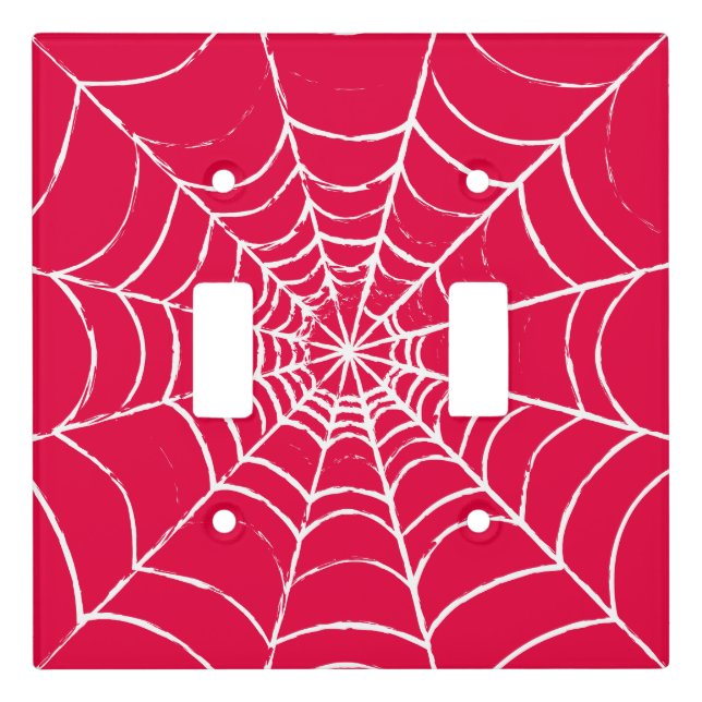 Pink Web Light Switch Cover (Front)