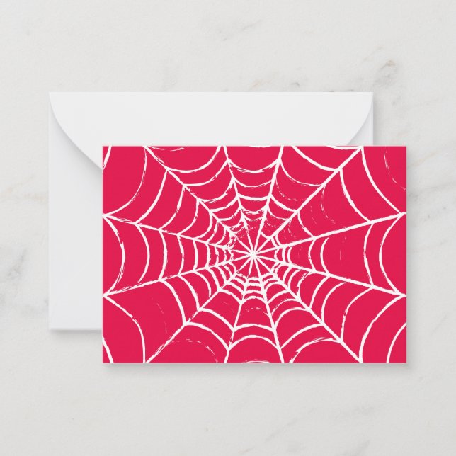 Pink Web Note Card (Front)