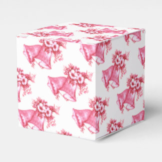 Pink Wedding Bells Favor Boxes