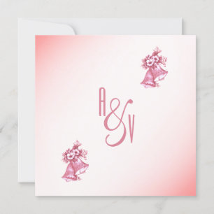 Pink Wedding Bells Invitation