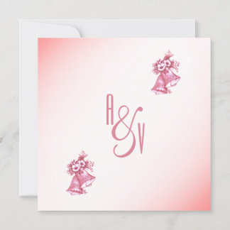 Pink Wedding Bells Invitation