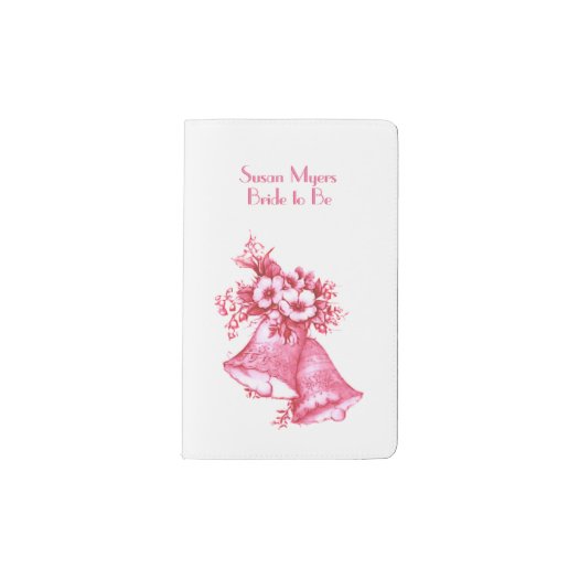 Pink Wedding Bells Pocket Moleskine Notebook