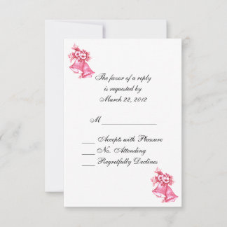 Pink Wedding Bells RSVP