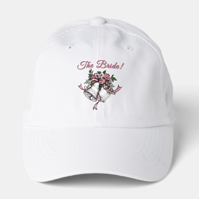 Pink Wedding Bells The Bride Performance Cap (Front)