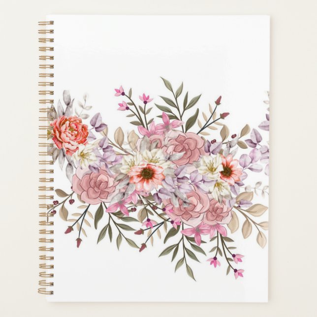 Pink Wedding Bouquet Planner (Front)