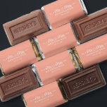 Pink Wedding Heart Arrows Mr Mrs Wedding Hershey's Miniatures<br><div class="desc">Script Wedding Heart Arrows Mr Mrs Wedding Mini Chocolate Candy Bar Wrappers personalized with the happy couple's last name, & wedding date! Easy to customize for the perfect addition to your wedding reception, anniversaries, first Christmas, engagement, etc. Please contact us at cedarandstring@gmail.com if you need assistance with the design or...</div>