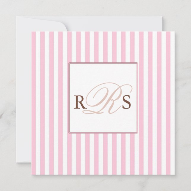 Pink Wedding Invitation (Front)