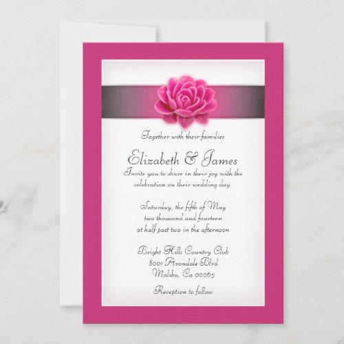 Pink Wedding Invitations