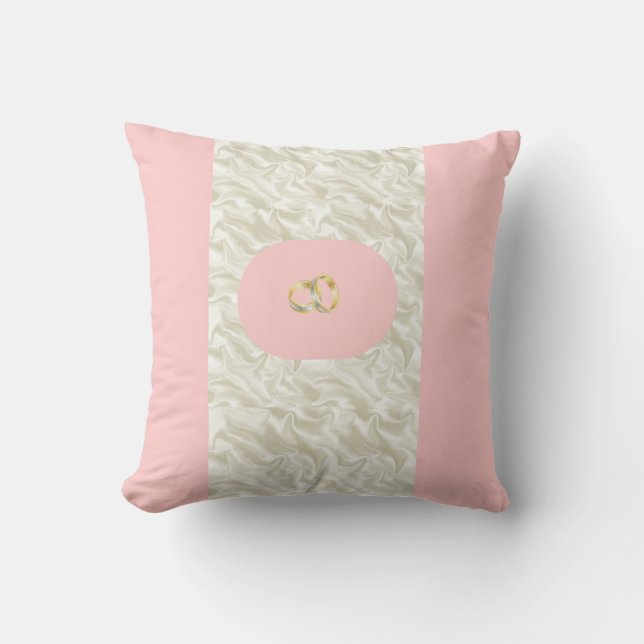 Pink Wedding Ring Cushion (Front)