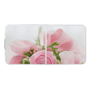 Pink Wedding Roses Beer Pong Table