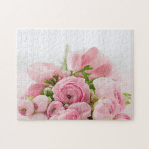 Pink Wedding Roses Jigsaw Puzzle