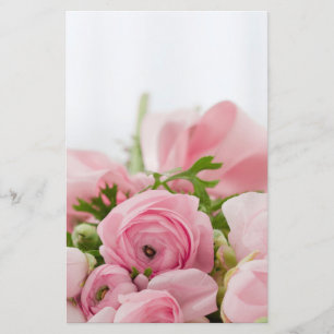 Pink Wedding Roses Stationery