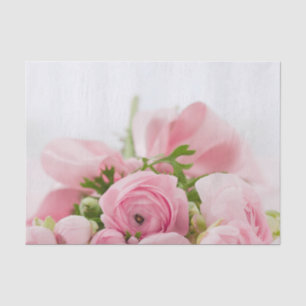 Pink Wedding Roses Tissue Paper