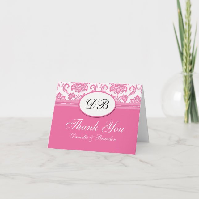 Pink Wedding Thank You (Front)