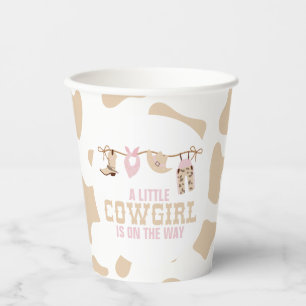 Pink Western Cowgirl Baby Shower Paper Plates Cups