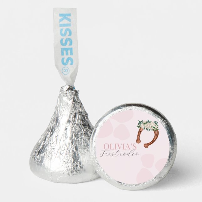 Pink western cowgirl rodeo birthday hershey®'s kisses® (Front)