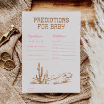 Pink Western Predictions for Baby Cards