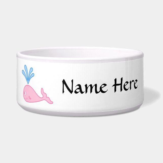 Pink Whale. Bowl (Front)