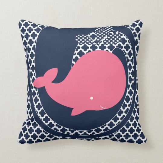 whale throw pillow