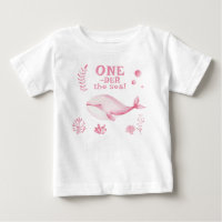 Pink Whale Oneder The Sea 1st Birthday