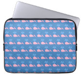 Colorful Whale Designer Laptop Sleeve Whale Pattern Custom 