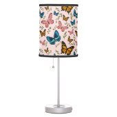 Pink Whimsical Butterfly Girls Room Table Lamp (Right)