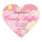 Pink Whimsical Flower Candy Buffet Sticker