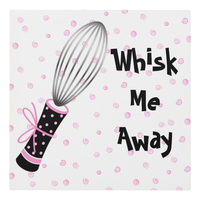 Pink Whisk Me Away Panel Wall Art