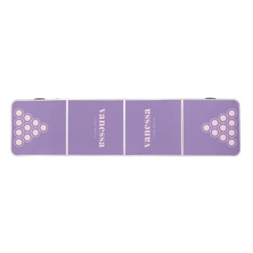 Pink Whisper Black Rev Minimal Modern Classic Name Beer Pong Table