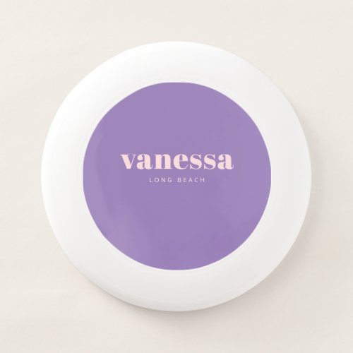 Pink Whisper Black Rev Minimal Modern Classic Name Wham-O Frisbee