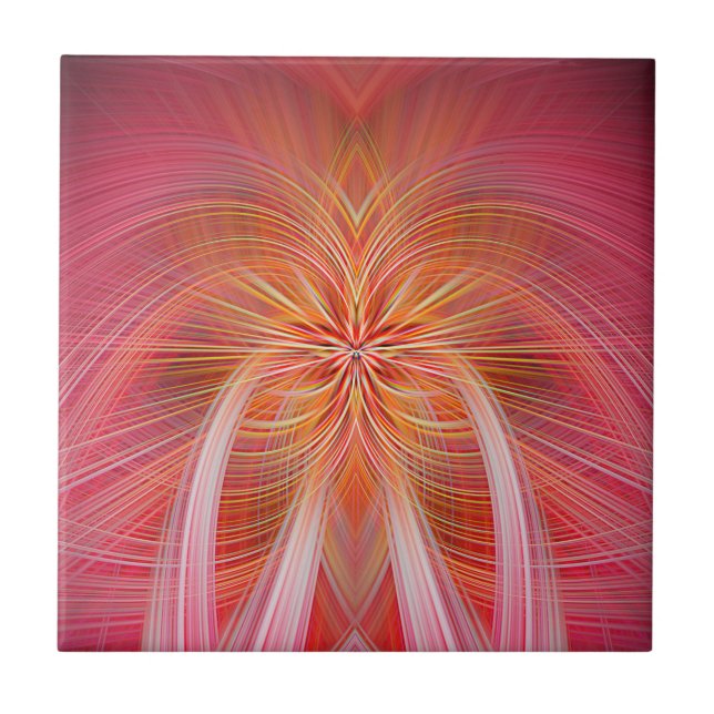 Pink Whispers   Ceramic Tile (Front)