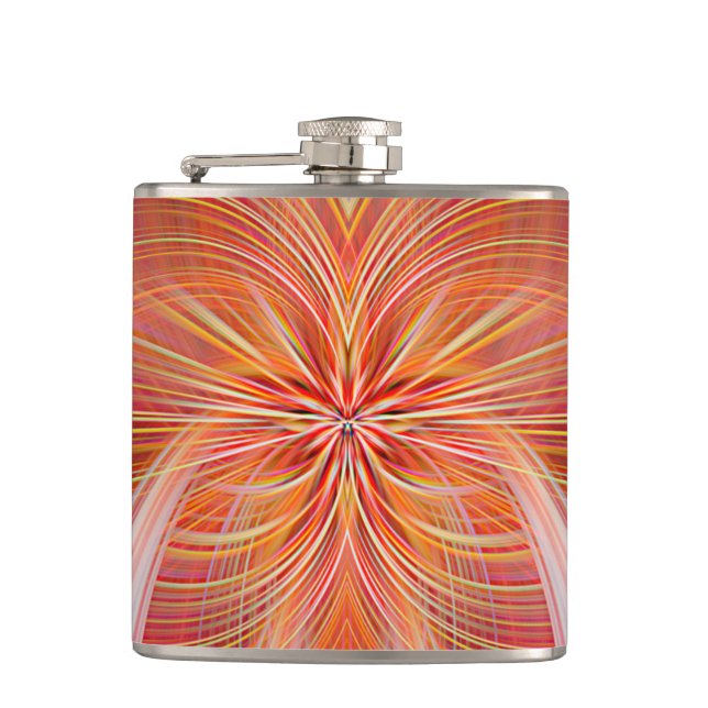 Pink Whispers  Flask (Front)