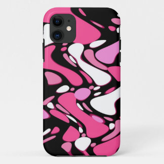 pink white and black iPhone 11 case