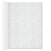 Pink, White, and Gray Damask Table Number Card (Inside (Right))