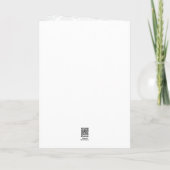 Pink, White, and Gray Damask Thank You Card (Back)