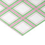 Pink, White and Green Plaid Patterned Tissue Paper