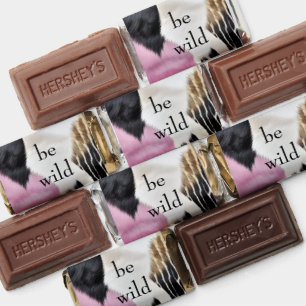 Pink White Black Girly Leopard Hershey's Miniatures