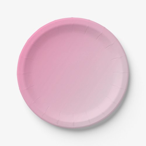 Pink White Blank Elegant Custom Template Paper Plates
