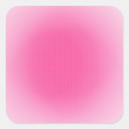 Pink White Blank Template Custom Trend Color Square Sticker
