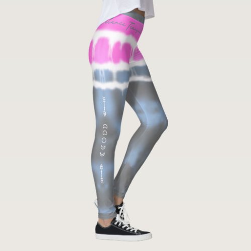 Pink white  Blue Tie dye Twist Sway in Style Leggings