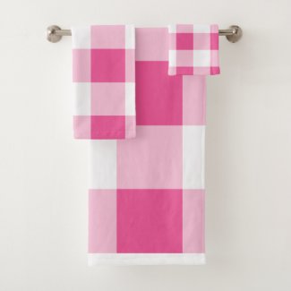 Pink White Buffalo Check 