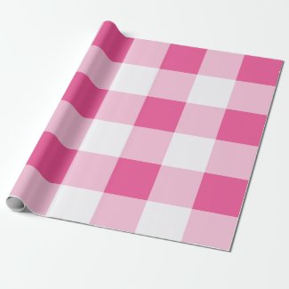 Pink White Buffalo Check Birthday