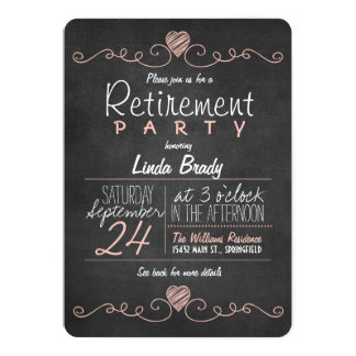 Pink Retirement Party Invitations & Announcements | Zazzle